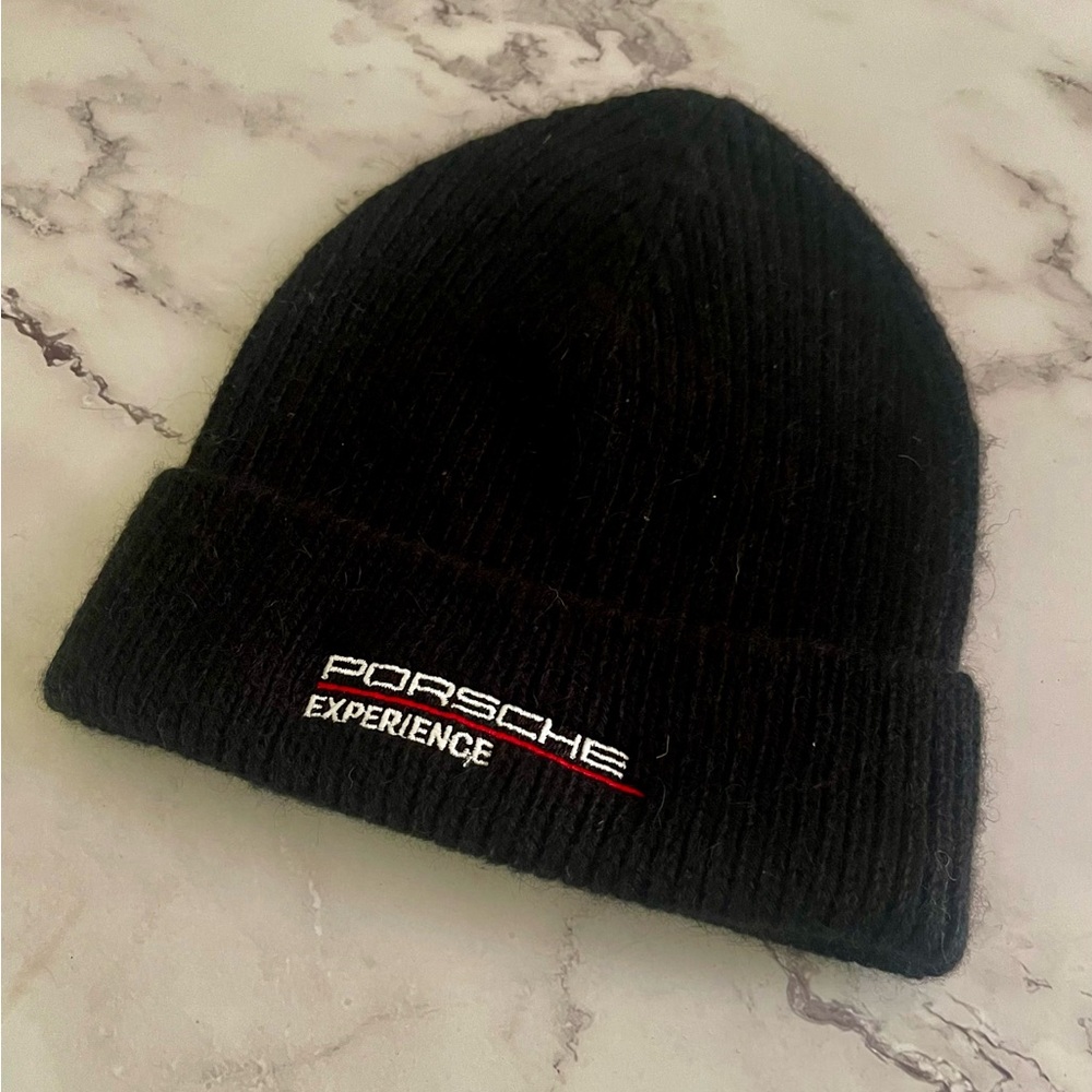 Porsche Experience Black Beanie Hat Limited Rare